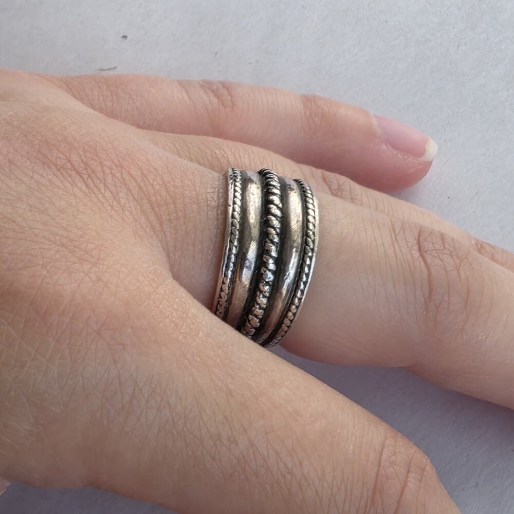 Vintage NF Sterling Silver 925 Stamped Size 6.5 Ring Minimalist